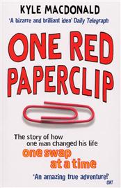 one red paperclip